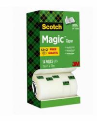 3M 7100026965 Schreibwaren-Klebeband 33 m Acryl Transparent 14 Stück[e] 