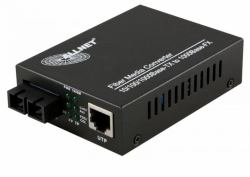 ALLNET ALL-MC105G-SC-SM Netzwerk Medienkonverter 1000 Mbit/s Einzelmodus Schwarz 