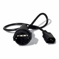 APC Netzkabel, C14 auf CEE 7/7 Schuko, 0,6 m 