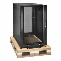 APC NetShelter SX, 18 HE Server Rack-Gehäuse, 600 mm x 1070mm, mit schwarzen Seitenteilen und stoßdämpfendem Shock Packaging 