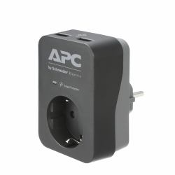 APC PME1WU2B-GR Spannungsschutz Schwarz, Grau 1 AC-Ausgänge 230 V 