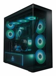 ARCTIC Xtender VG [Black] Premium E-ATX PC-Gehäuse mit vertikaler GPU-Montage 