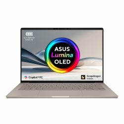 ASUS Zenbook A14 UX3407QA-QD244W Copilot+ PC Snapdragon X1-26-100 Laptop 35,6 cm [14"] WUXGA 16 GB LPDDR5x-SDRAM 1 TB SSD Wi-Fi 6E [802.11ax] Windows 11 Home Beige  - UK version
