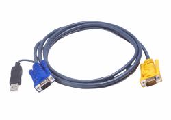 ATEN USB-KVM-Kabel mit 3-in-1-SPHD und integriertem PS/2-zu-USB-Wandler, 6 m 