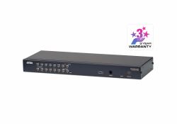 ATEN KH1516A Tastatur/Video/Maus [KVM]-Switch Rack-Einbau Schwarz 
