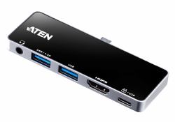 ATEN USB-C-Reise-Dockingstation mit Power-Pass-Through 