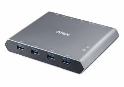 ATEN US3311 Tastatur/Video/Maus [KVM]-Switch Aluminium 