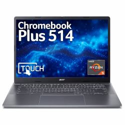 Acer Chromebook CBPLUS CBE574-1T R5-7520C 8GB/256GB AMD Ryzen™ 5 35,6 cm [14"] Touchscreen WUXGA LPDDR5x-SDRAM SSD Wi-Fi 6E [802.11ax] ChromeOS Anthrazit, Grau  - UK version