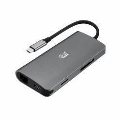 Adesso AUH-4030 laptop-dockingstation & portreplikator USB 3.2 Gen 1 [3.1 Gen 1] Type-C Grau 