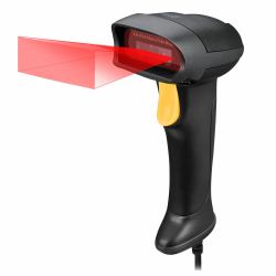 Adesso NuScan 2500TU Tragbares Barcodelesegerät 1D/2D CMOS Schwarz, Gelb 