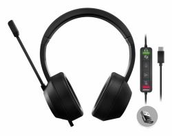 Adesso Xtream P7 Kopfhörer Kabelgebunden Kopfband Anrufe/Musik USB Typ-A Schwarz 
