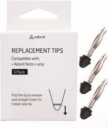 Adonit ARNST Stylus Pen Zubehör Schwarz 3 Stück[e] 