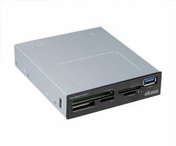 Akasa AK-ICR-27 Kartenleser USB 3.2 Gen 1 [3.1 Gen 1] Eingebaut Schwarz, Grau 