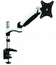Amer Mounts HYDRA1 Flachbildschirm-Tischhalterung 71,1 cm [28"] Tisch/Bank Schwarz, Chrom, Weiß 
