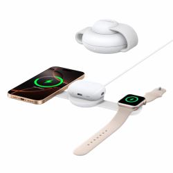 Anker B25M8H21 Ladegerät für Mobilgeräte Kopfhörer, Kopfhörer, Smartphone, Smartwatch Weiß Kabelloses Aufladen Schnellladung Drinnen 