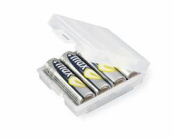 Ansmann 4000740 Batteriegehäuse Transparent, Weiß 