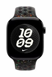 Apple MGC24ZM/A Intelligentes tragbares Accessoire Band Schwarz Aluminium, Fluor-Elastomer 