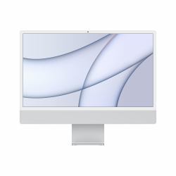 Apple iMac Apple M M1 61 cm [24"] 4480 x 2520 Pixel All-in-One-PC 8 GB 256 GB SSD macOS Big Sur Wi-Fi 6 [802.11ax] Silber  - UK version