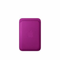 Apple iPhone Feingewebe Wallet mit MagSafe – Magenta 