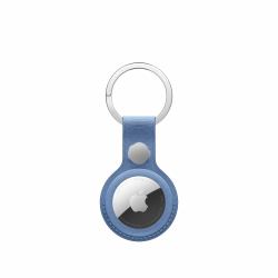 Apple AirTag Feingewebe Schlüsselanhänger – Hyazinthenblau 