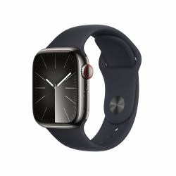 Apple Watch Series 9 41 mm Digital 352 x 430 Pixel Touchscreen 4G Graphit WLAN GPS 
