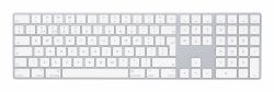 Apple Magic Tastatur w/ Numeric Keypad Tastatur Universal Bluetooth QWERTY UK Englisch Silber, Weiß  - UK version
