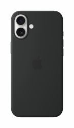 Apple iPhone 16 Plus Silikon Case mit MagSafe – Schwarz 