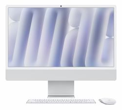 Apple iMac Apple M M4 59,7 cm [23.5"] 4480 x 2520 Pixel All-in-One-PC 16 GB 1 TB SSD macOS Sequoia Wi-Fi 6E [802.11ax] Silber 