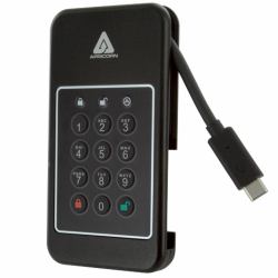 Apricorn Aegis NVX 2 TB USB Typ-C 3.2 Gen 1 [3.1 Gen 1] Schwarz 