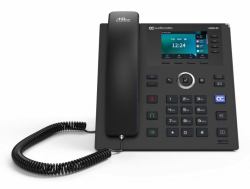 AudioCodes 445HD TAA IP-Telefon PoE GbE schwarz mit integriertem BT und Dual Band Wi-Fi 
