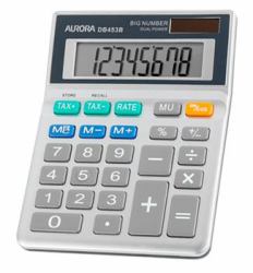 Aurora DB453B Taschenrechner Tasche Einfacher Taschenrechner Grau 