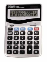 Aurora DT303 Taschenrechner Desktop Einfacher Taschenrechner Silber 