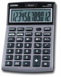 Aurora DT661 Taschenrechner Desktop Silber 