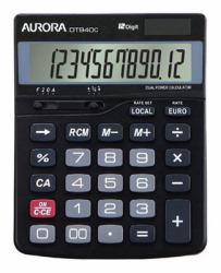 Aurora DT940C Taschenrechner Desktop Einfacher Taschenrechner Schwarz 