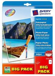 Avery 2572-50 Fotopapier A4 Hoch-Glanz 