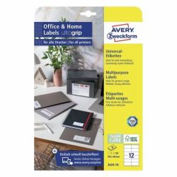 Avery 3424-10 selbstklebendes Etikett Rechteck Permanent Weiß 120 Stück[e] 