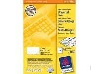 Avery Universal Labels, White 52,5x29,7mm [200] selbstklebendes Etikett 8000 Stück[e] 