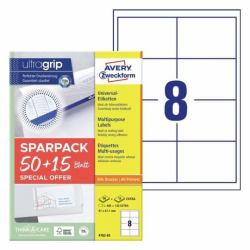 Avery 4782-65 selbstklebendes Etikett Rechteck Permanent Weiß 520 Stück[e] 