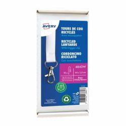Avery 4842W Ausweisehülle/ -halter Namensschild-Halterung Metall, Polyethylenterephthalat 10 Stück[e] 