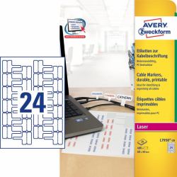 Avery L7950-20 selbstklebendes Etikett Rechteck Permanent Weiß 480 Stück[e] 