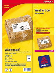 Avery Weatherproof Shipping Labels selbstklebendes Etikett Weiß 250 Stück[e] 