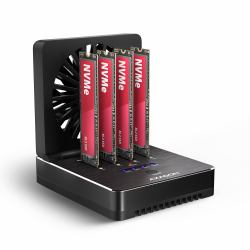 Axagon ADSA-M2C44 USB4 Dockingstation für 4x M.2 NVMe SSDs, Klonen 