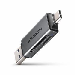 Axagon CRE-DAC SuperSpeed USB-C + USB-A Kartenleser 5 Gbps 2-slot & lun SD/microSD 