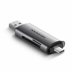 Axagon CRE-SAC SuperSpeed USB-C+USB-A Kartenleser 5 Gbps 