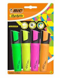 BIC 943652 Marker 4 Stück[e] Meißel Grün, Orange, Pink, Gelb 