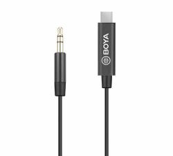BOYA BY-K2 Audio-Kabel USB C 3.5mm Schwarz 