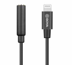 BOYA BY-K3 Handykabel Schwarz 3.5mm Lightning 