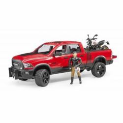 BRUDER RAM 2500 Power Wagon mit Ducati Desert Sled und F 