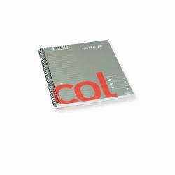 Bantex Col Notizbuch A5 70 Blätter Grau, Rot 