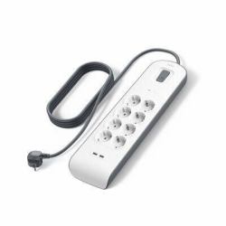 Belkin STECKDOSENLEISTE MIT UEBERSPANN - 8-FACH 2X USB-A 2 METER NETZKABE